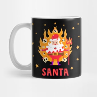 Santa devil skull from hell Mug